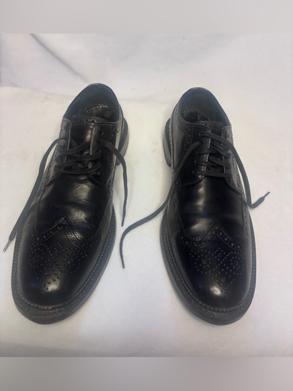 Cole Haan Black Leather Wingtip Oxford Brogue Dress Shoes Men’s Size 10.5M